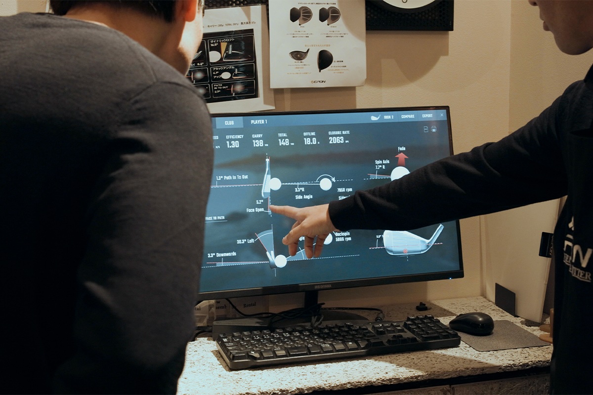 EPON GOLF の フィッティングのイメージ画像が表示されています。